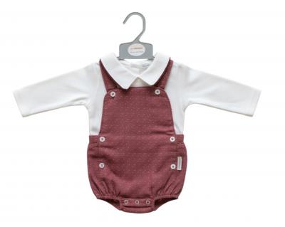 ML2020-2501-B  Short Dungaree Set  (NB-6m)