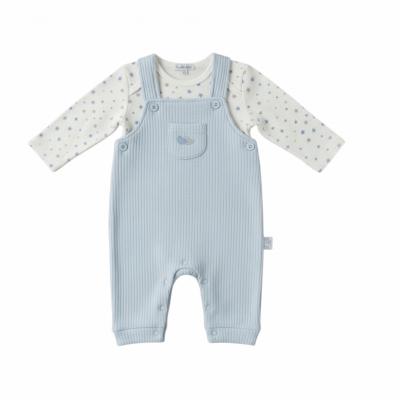 My Little Chick BIS-2020-2511 5035320025117 ML2020-2511S Stars Quilted Dungaree Set (NB-6m)