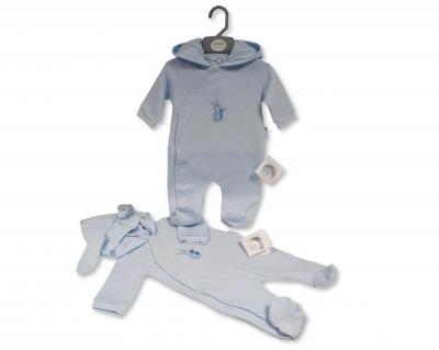 My Little Chick BIS-2020-2557 All sizes = 5035320025575 ML2020-2557S Pointelle "Bunny" All In One (NB-6 months)