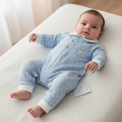 ML2020-2564  "Bear and Stars" Romper  (NB-6 months)