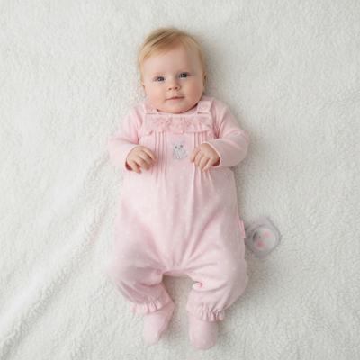 ML2020-2567  "Bear and Hearts" Dungaree Set  (NB-6 months)