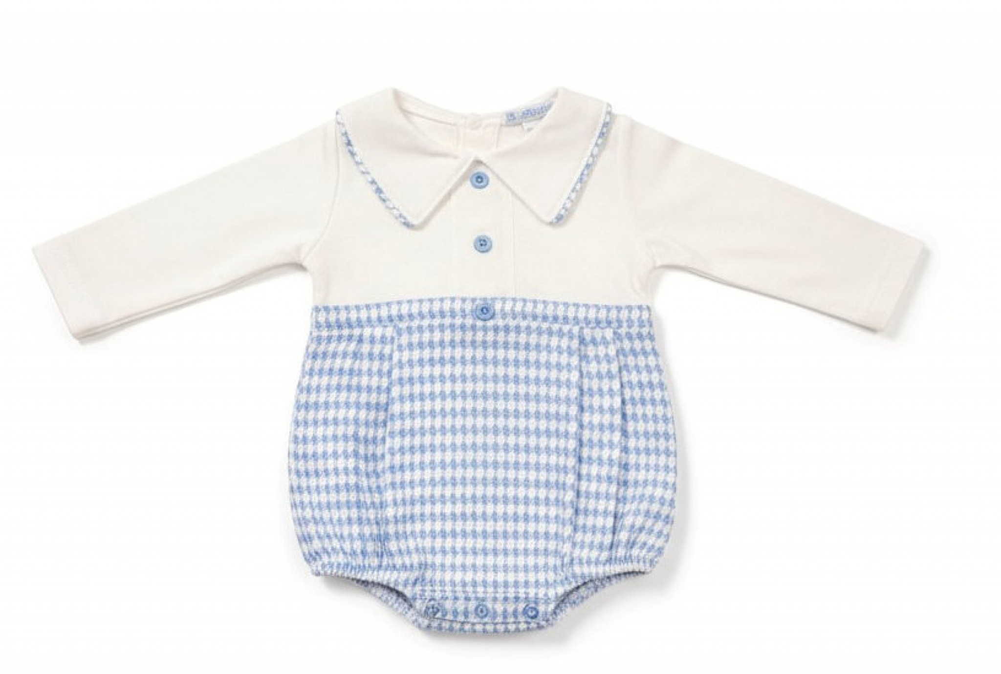 My Little Chick BIS-2020-2574 5035320025742 ML2020-2574S Dogtooth Short Romper (NB-6 months)