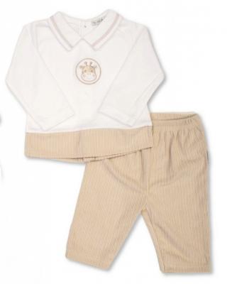 ML2020-2653T  Corduroy "Giraffe" 2 Piece Set  (0-9 months)