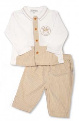 ML2020-2654T Corduroy "Giraffe" 2 Piece Set (0-9 months)