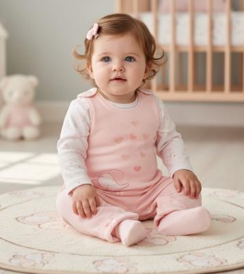 ML2020-2692 Elephant Dungaree & Top Set (Nb-6 months )