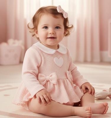 ML2020-2699 Bubble Knit Skirted Bodysuit (Newborn - 9 months)