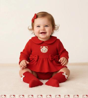 ML2020-2707 Frill & Teddy Romper (NB-6 months)