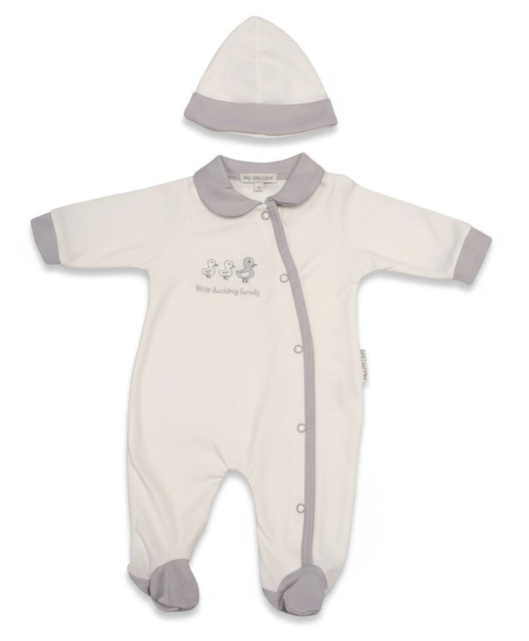 My Little Chick Bis-2099-2210 5035320422107 ML2099-2210G "Little Duckling" All in One with Hat (NB-3m)