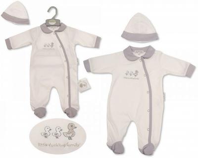 My Little Chick Bis-2099-2210 5035320422107 ML2099-2210G "Little Duckling" All in One with Hat (NB-3m)