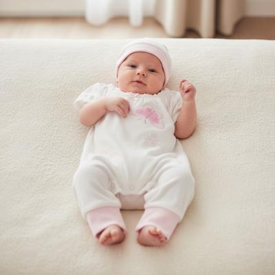 ML2100-2287-W "Butterfly" Romper Set (Newborn - 3 months)