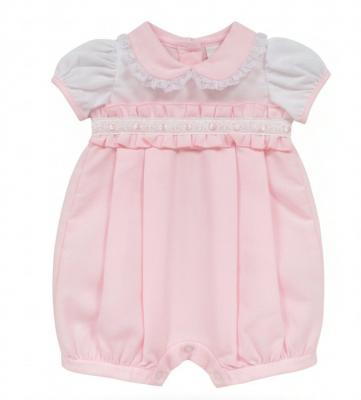 ML2120-6159-P  "Lace" Romper  (Nb-6 months)