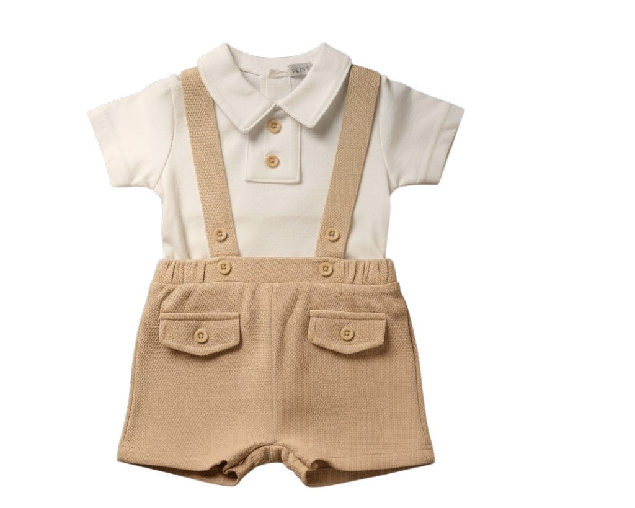 My Little Chick Bis-2120-6190 5035320161907 ML2120-6190T Short Dungaree Set (0-6 months)