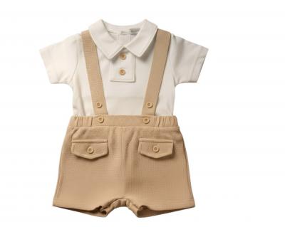 My Little Chick Bis-2120-6190 5035320161907 ML2120-6190T Short Dungaree Set (0-6 months)