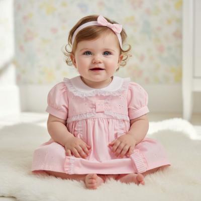 ML2120-6275P  Broderie Anglaise Dress Set  (NB-6m)