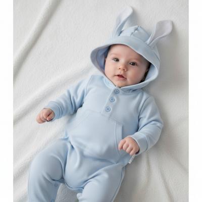 ML2120-6335S  Sky Hooded Romper with Ears   (NB-9m Choose)