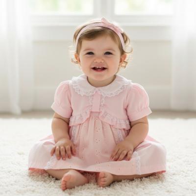 ML2120-6369  Ruffles and Lace Dress Set  (6-24 months)