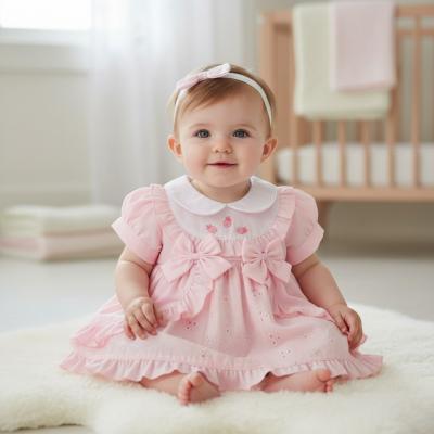 ML2120-6370p  Ruffles and Bows Dress Set  (6-12 months)