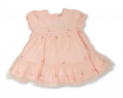 ML2120-6392 Mesh and embroidered dress ( newborn - 9 months)