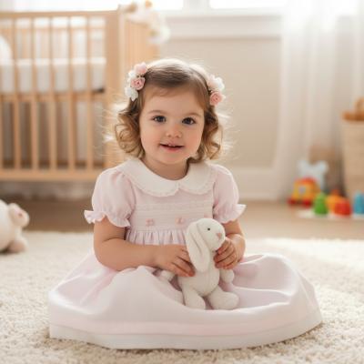 MY4488Pi  Lace Trimmed Dress  (6-24 months)