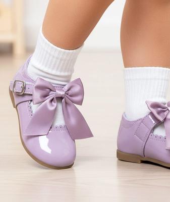 MeKylie-L  Lilac Bow Shoes Pack of 12  (Sizes 3-8)
