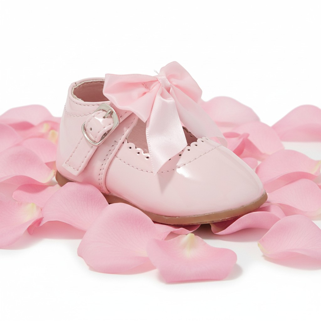 Melia  * MeKylie-P Pink Bow Shoes Pack of 12 (Sizes 3-8)