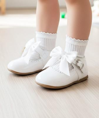 MeKylie-W White Bow Shoes Pack of 12 (Sizes 3-8)