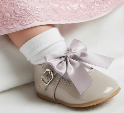 MeKylieGr Grey Bow Shoes Pack of 12 (Sizes 3-8)