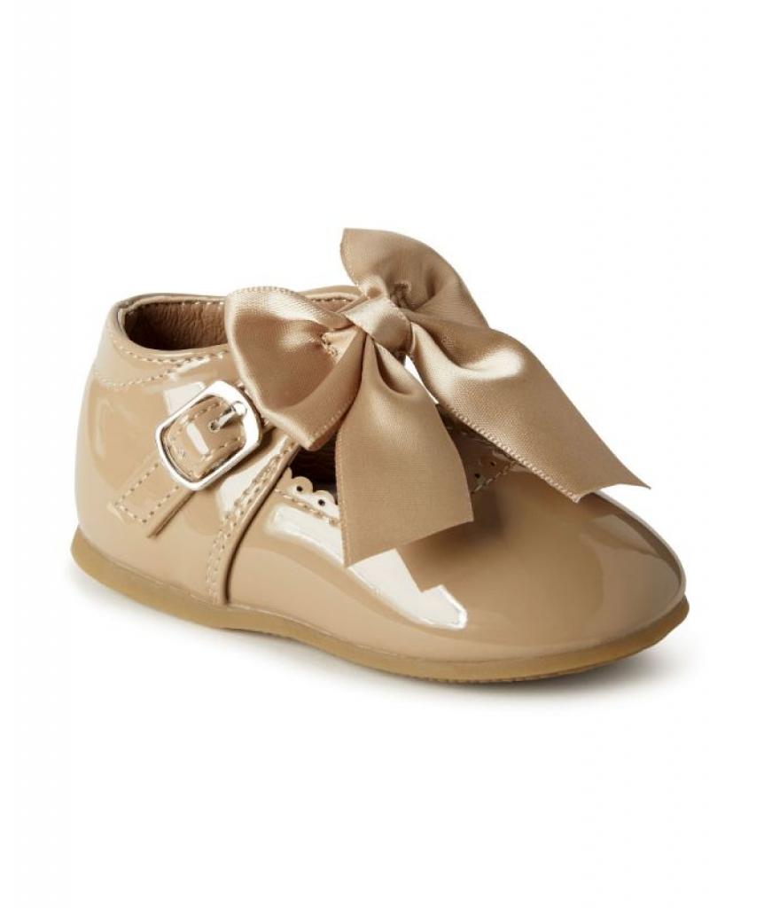 Melia  * MeKylie_Cam Camel Bow Shoes Pack of 12 (Sizes 3-8)