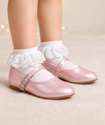 MePaloma-P-A Pink Rhinestone Flats Pack of 12 (EU25-29)