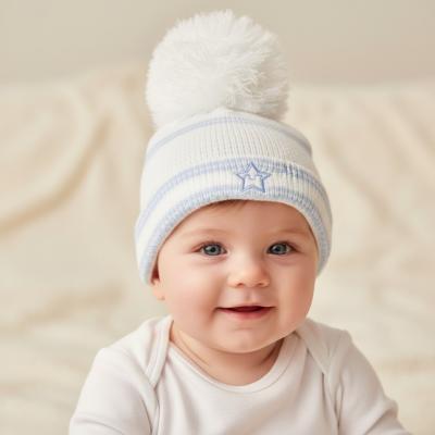 NT0503-0466S Star Pom Pom Hat (0-6 months)