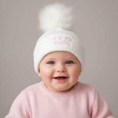NT0503-0472P "I Love My Daddy" Pom Pom Hat (0-6 months)