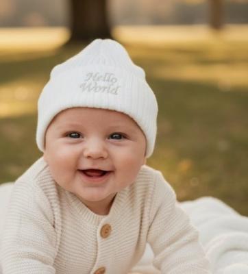 NT0503-0450 "Hello World" Hat (0-3 months)
