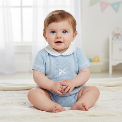 NT10-049S  Knitted "Teddy" Two Piece Set  (Newborn - 9m)