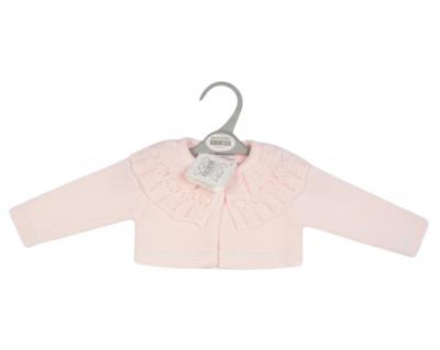 NT10-112P  Pink Frill Neck Bolero  (9-24 months)