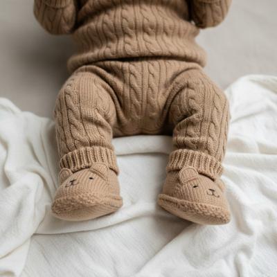 NT116-835T  "Teddy" Knit Booties 