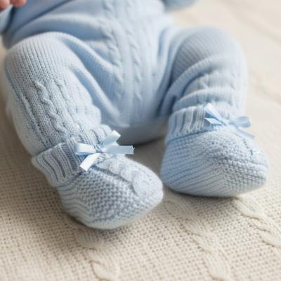 NT116-354-S Sky Cable Knit Booties