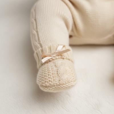 NT116-354-TP Taupe Cable Knit Booties