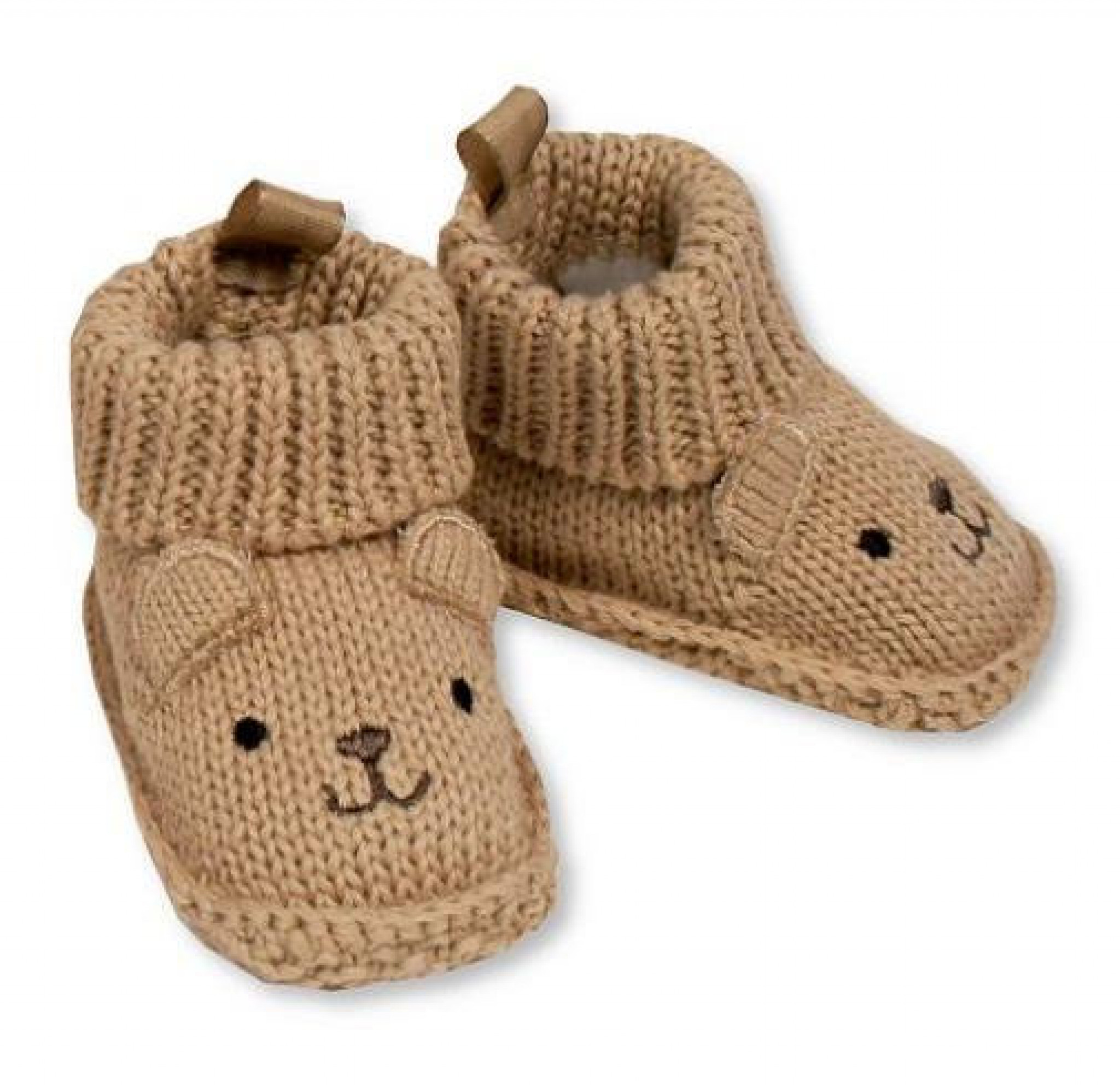 Nursery Time BSS-116-835 5035320116358 NT116-835T "Teddy" Knit Booties