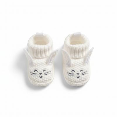 NT116-839W  "Bunny" Knit Booties 