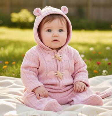 NT2020-2476-P Pink Pram Suit with toggles (NB - 9m)
