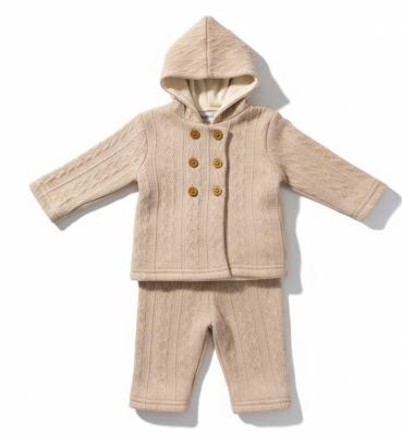 Nursery Time BIS-2020-2529T All sizes = 5035320225296 NT2020-2529-T Taupe Knitted Two Piece Set (NB-6m)