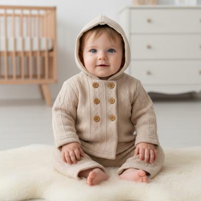 NT2020-2529T  Taupe Knitted Two Piece Set  (NB-6m)