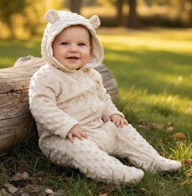 NT2020-2619-T Bubble/Popcorn Hooded All in One (NB-9 months)