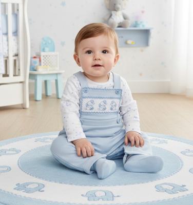 NT2020-2679 Elephant Dungaree and Top ( Nb - 6 months)