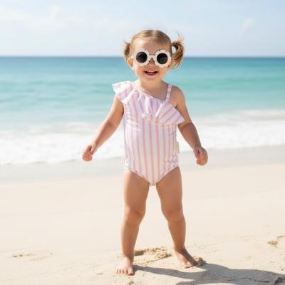 NT2020-6231P  Striped Swimsuit and Sunglasses  (12-24 months)
