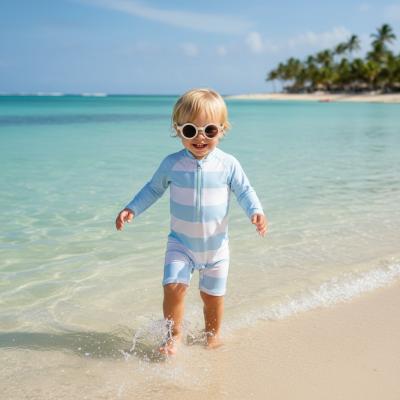 NT2020-6232-So Striped Swimsuit and glasses (18-24 months ONLY)
