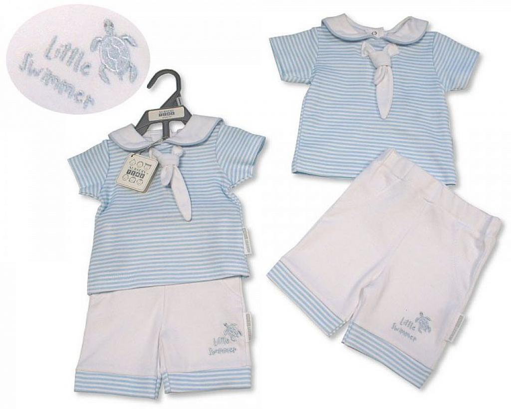 Nursery Time BIS-2100-2305 5035320423050 NT2100-2305 "Nautical" Shorts Set (NB - 6 months)