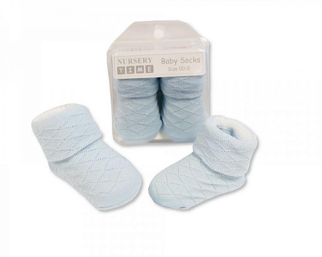 Nursery Time Bw 61-2114S 5035320021142 NT2114S Sky Diamond Boxed Sock (00-0)