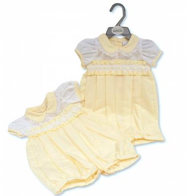 Nursery Time BIS-2120-6155 5035320161556 NT2120-6155Y "Lace" Romper (Nb-6 months)