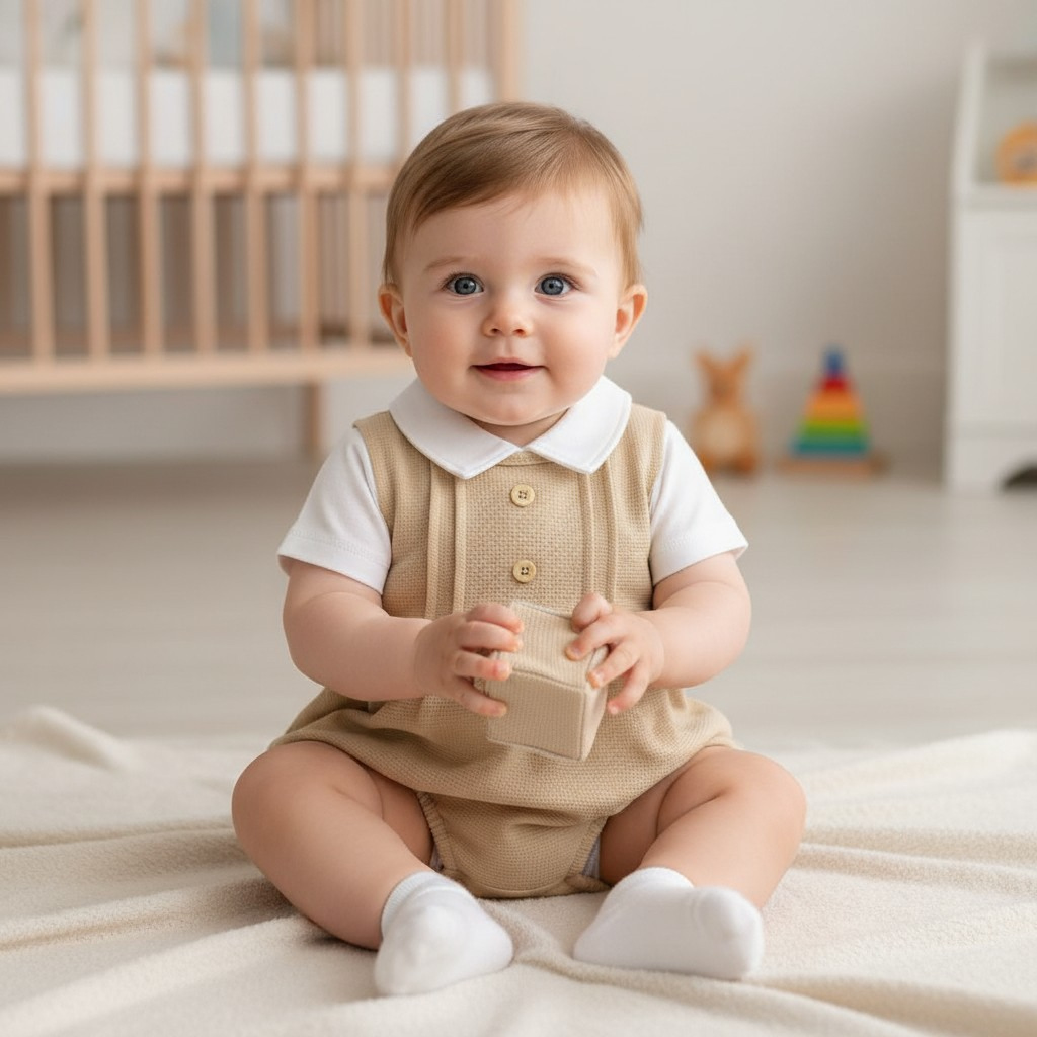 Nursery Time Bis-2120-6189 5035320161891 NT2120-6189-T Short Romper Set (0-6 months)